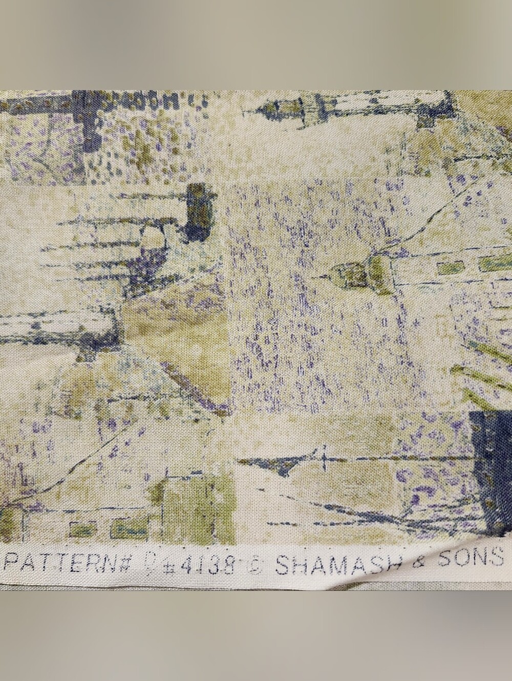 Vintage Shamash & Sons Lighthouse Harbor Fabric Pattern 4138 23"x41"